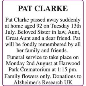 PAT CLARKE