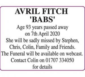 AVRIL FITCH BABS