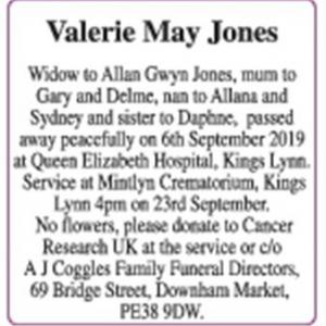 Valerie May Jones