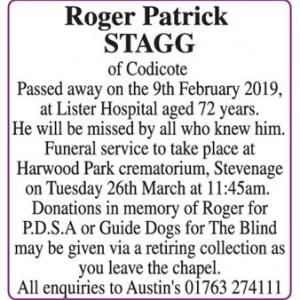 Roger Patrick Stagg