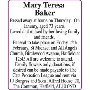 Mary Teresa Baker