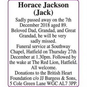 Horace Jackson
(Jack)