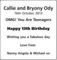 Callie and Bryony Ody