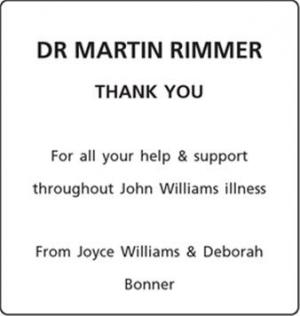 DR MARTIN RIMMER