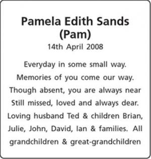 Pamela Edith Sands (Pam)