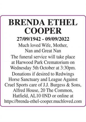 Brenda Ethel Cooper